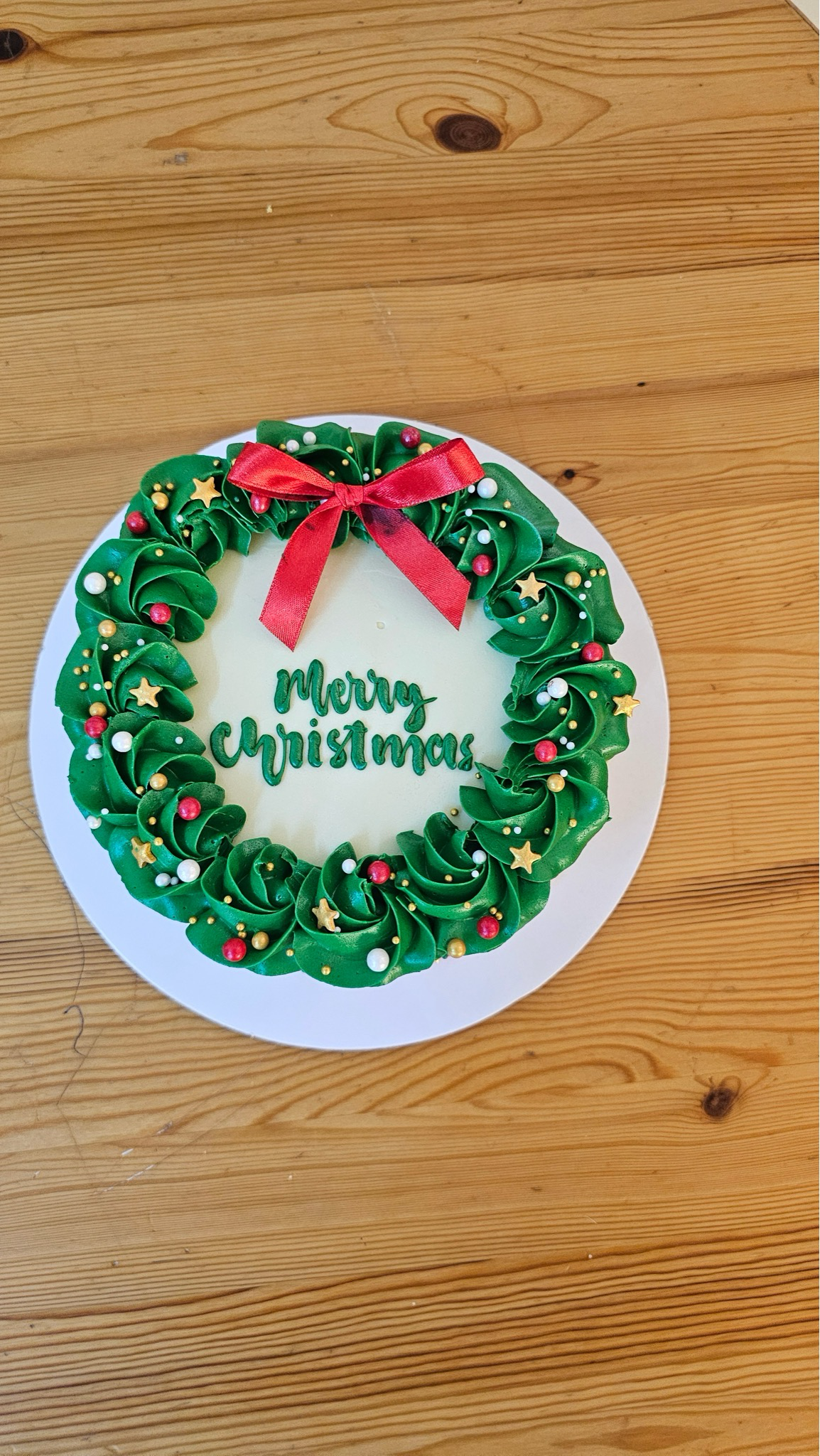 Green Christmas Cake